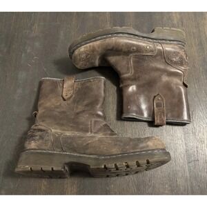 Dr Martens‎ Dryden Leather Pull On Work Boots Men's Size 14M Brown Chelsea